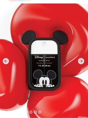 Disney Touchland Power Mist Hydrating Hand Sanitizer — Black